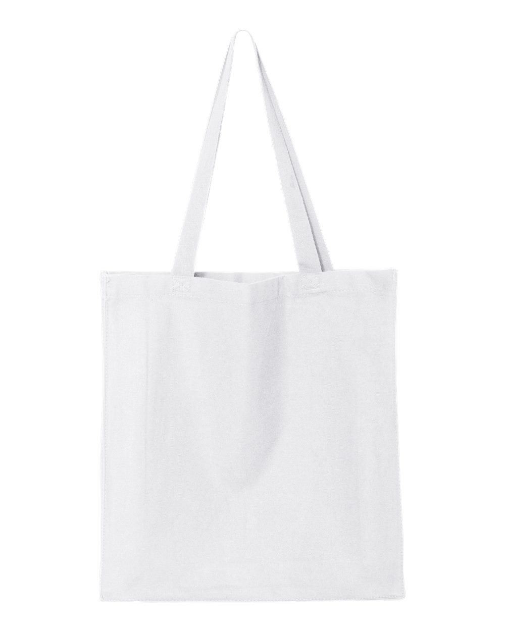 Front View of White 14L Shopping Bag - Q125300