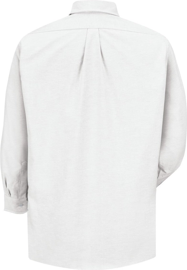 Front View of White 34 Executive Oxford Dress Shirt - SR70