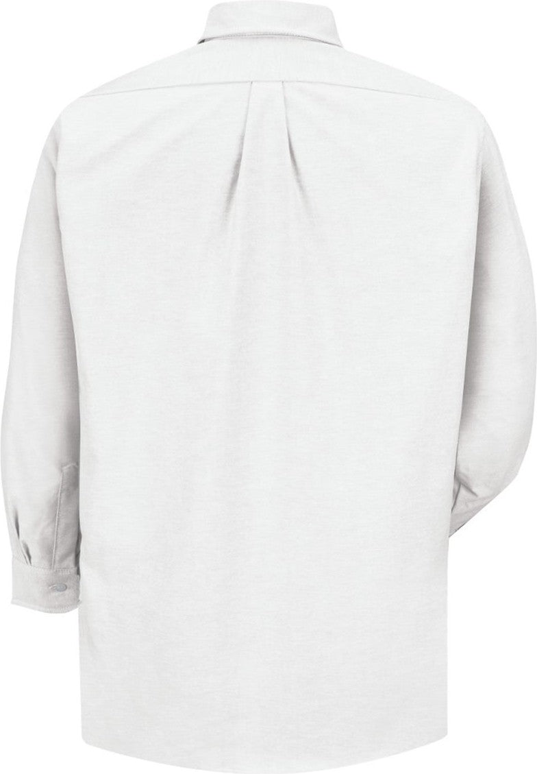 Front View of White 35 Executive Oxford Dress Shirt - Additional Sizes - SR70EXT