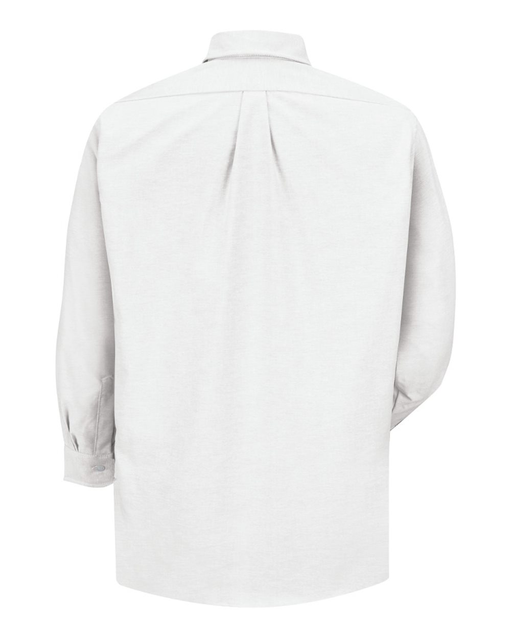 Front View of White 38 Executive Oxford Dress Shirt - SR70