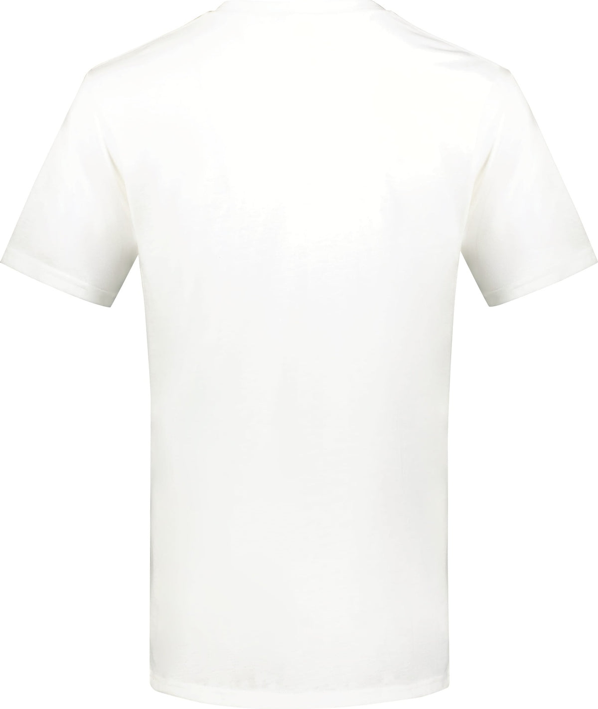 Rear View of WHITE ALL-DAY CORE BSC TRI-BLND TEE