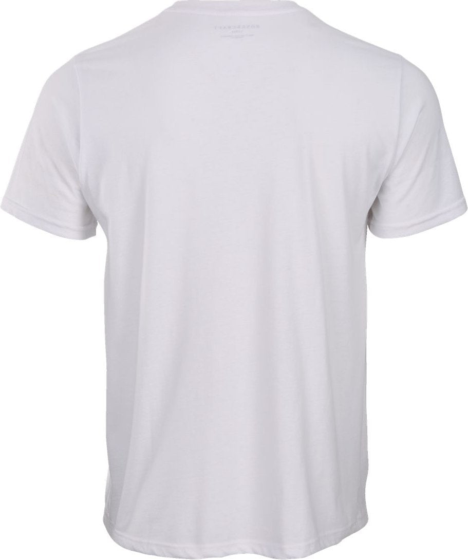 Front View of White Basic Crew T-Shirt - BM2103