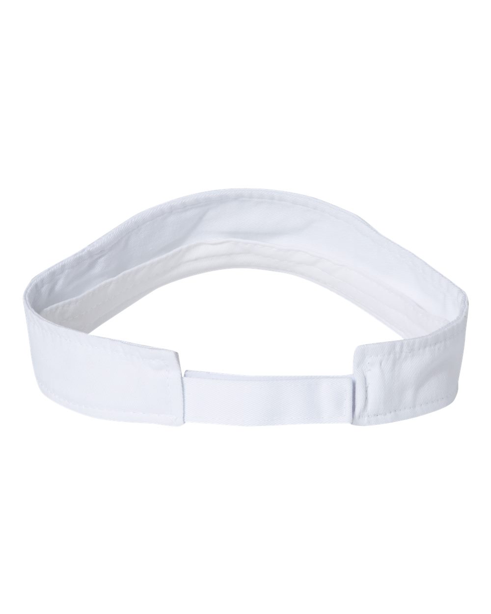 Front View of White Bio-Washed Visor - VC500