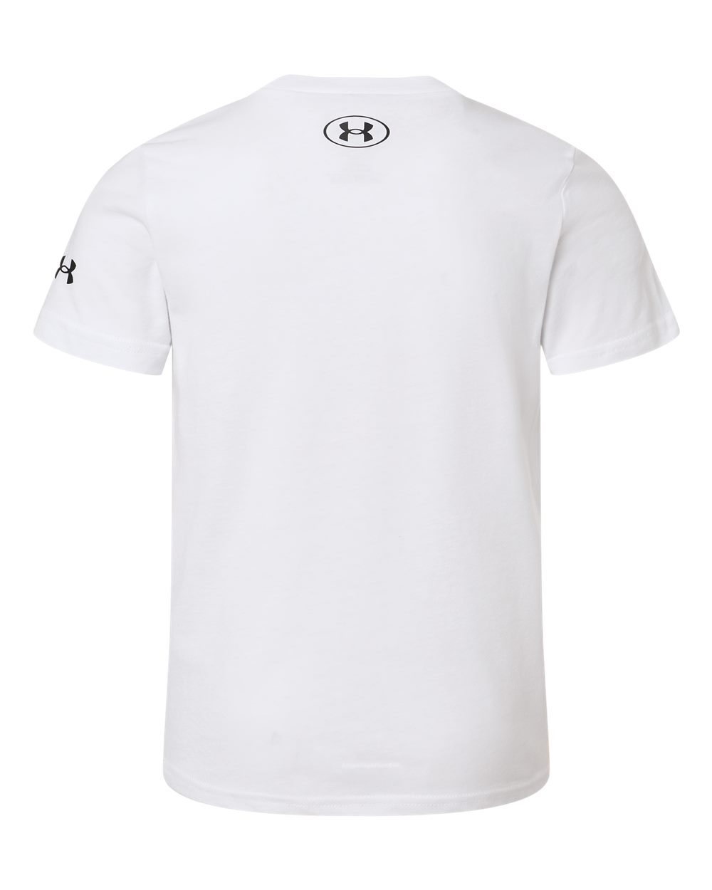 Rear View of White/ Black Youth Athletics T-Shirt - 1383287