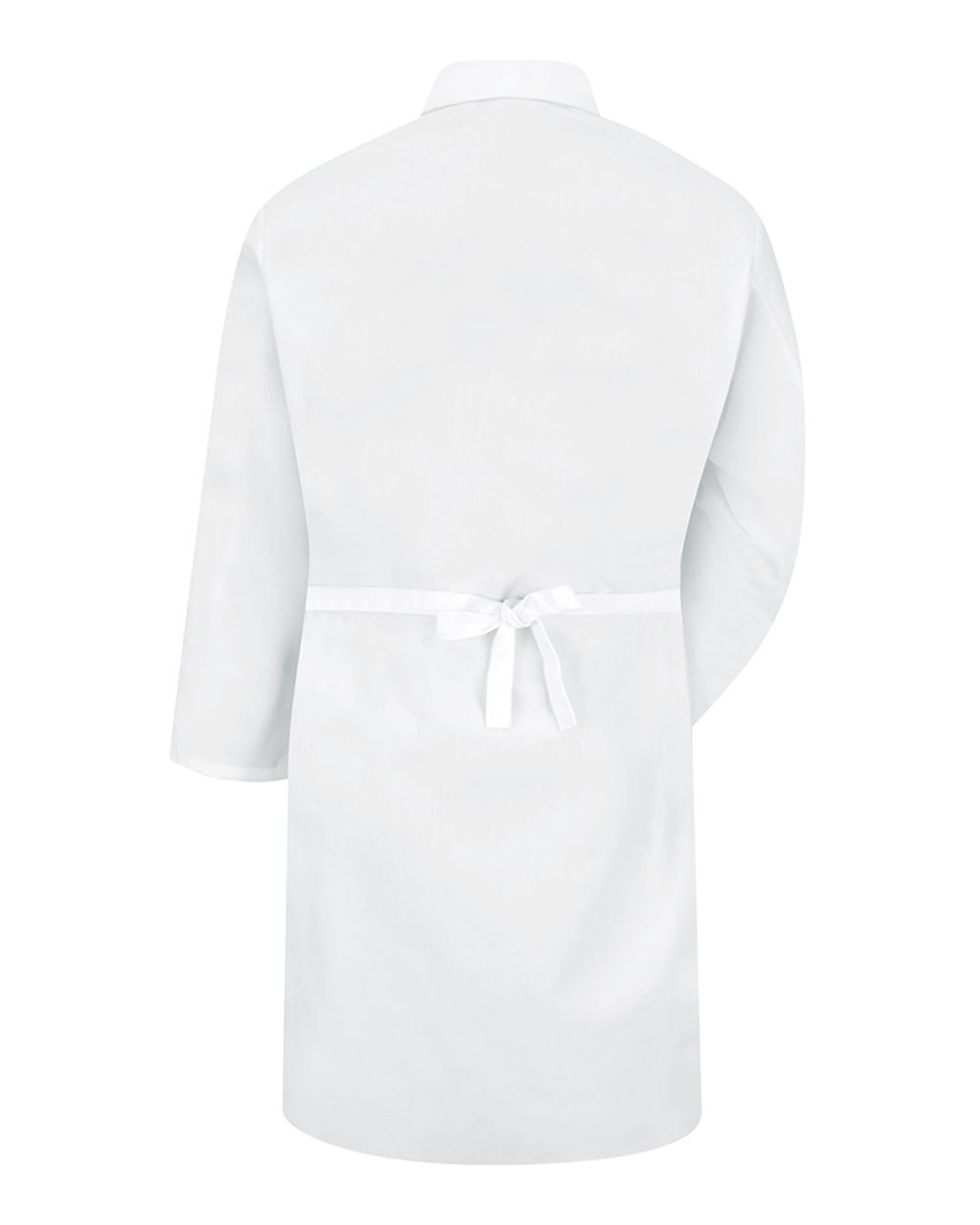 Rear View of White Butcher Wrap - WS50
