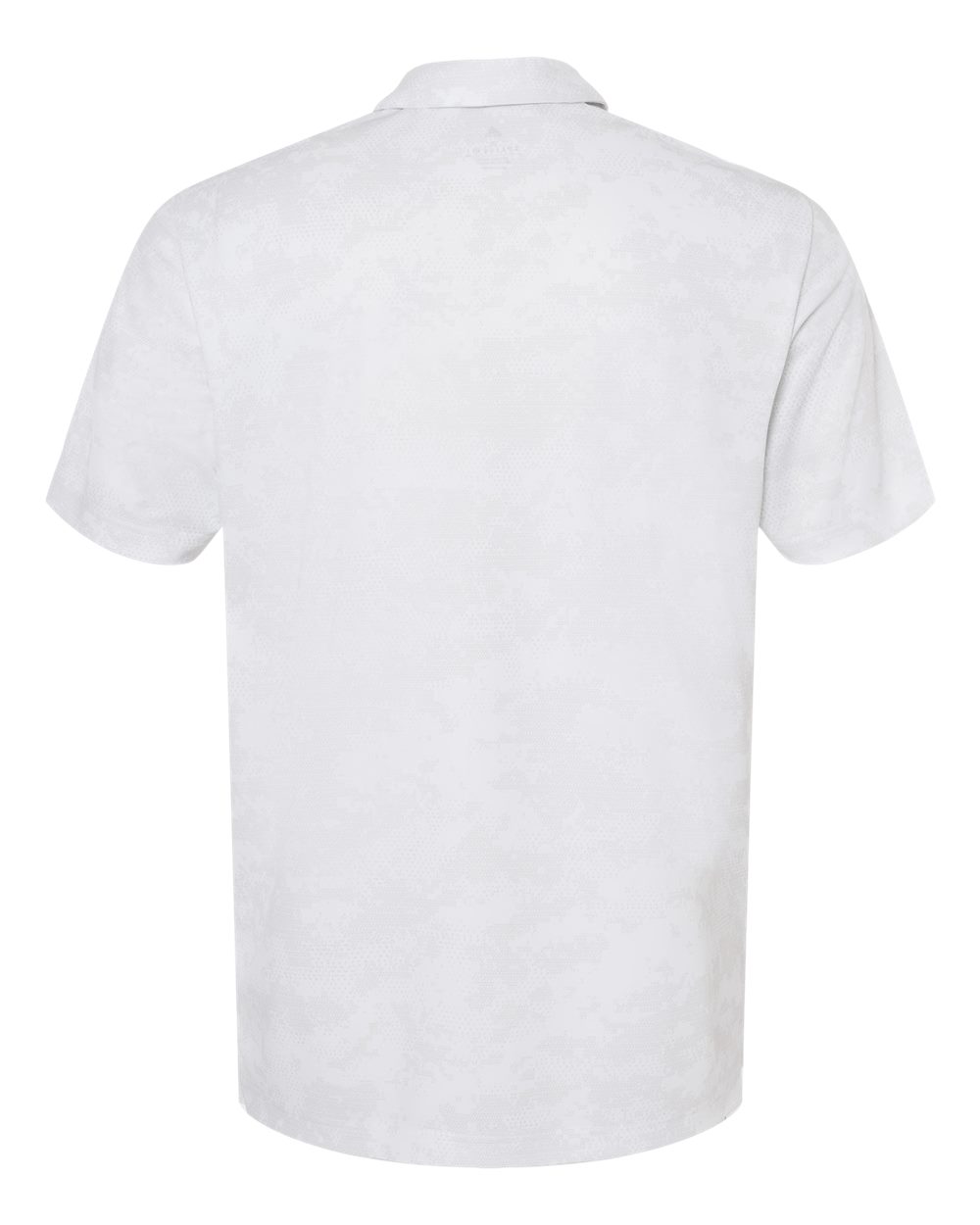 Front View of White Camo Polo - A550