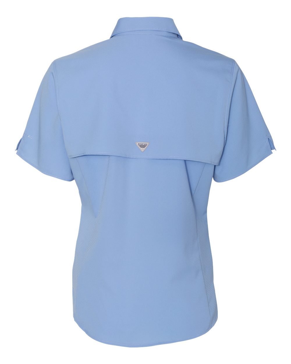 Front View of White Cap Blue Women's PFG Tamiami™ II Short Sleeve Shirt - 212466