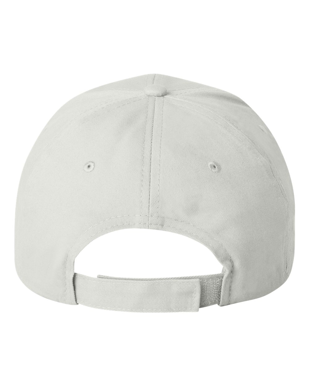 Front View of White Chino Cap - VC600
