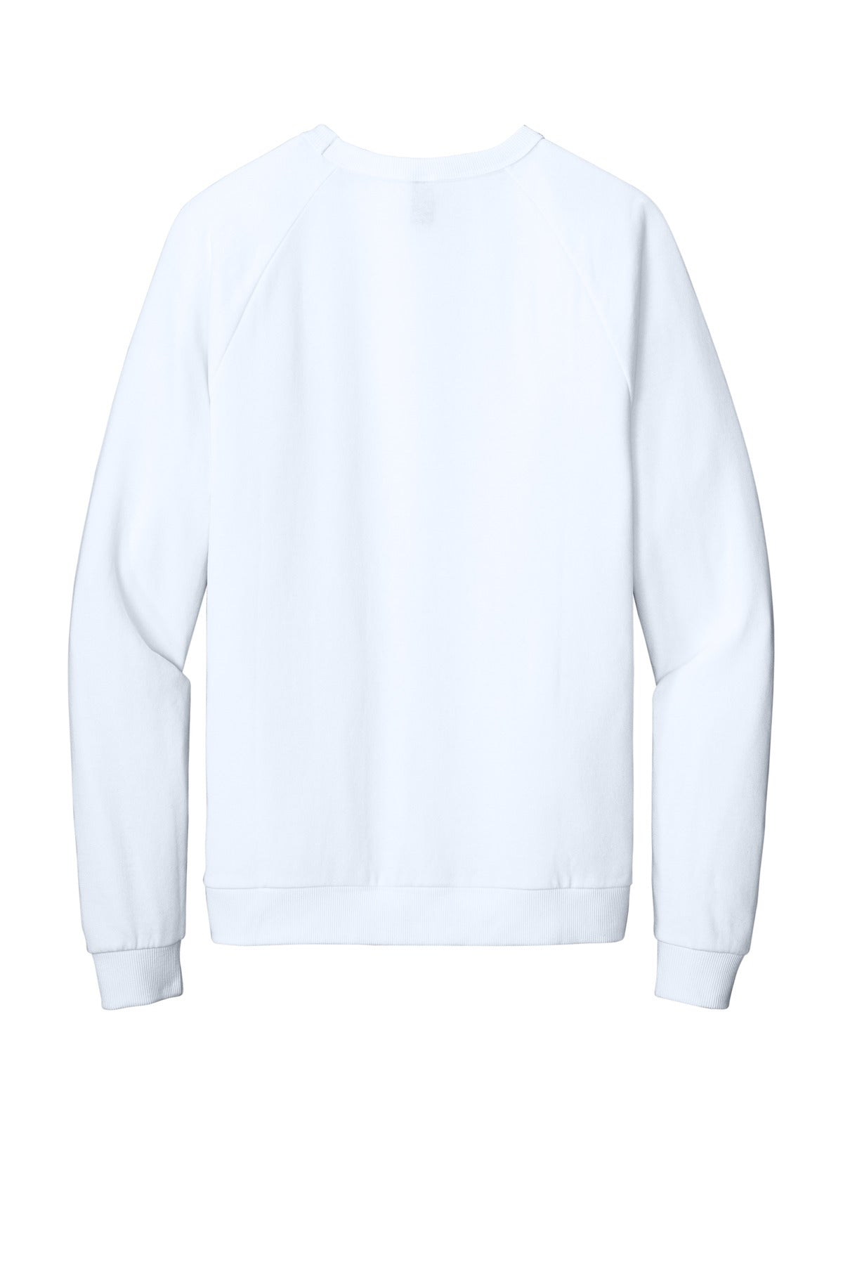 Front View of White District Perfect Tri Fleece Crewneck Sweatshirt DT1304