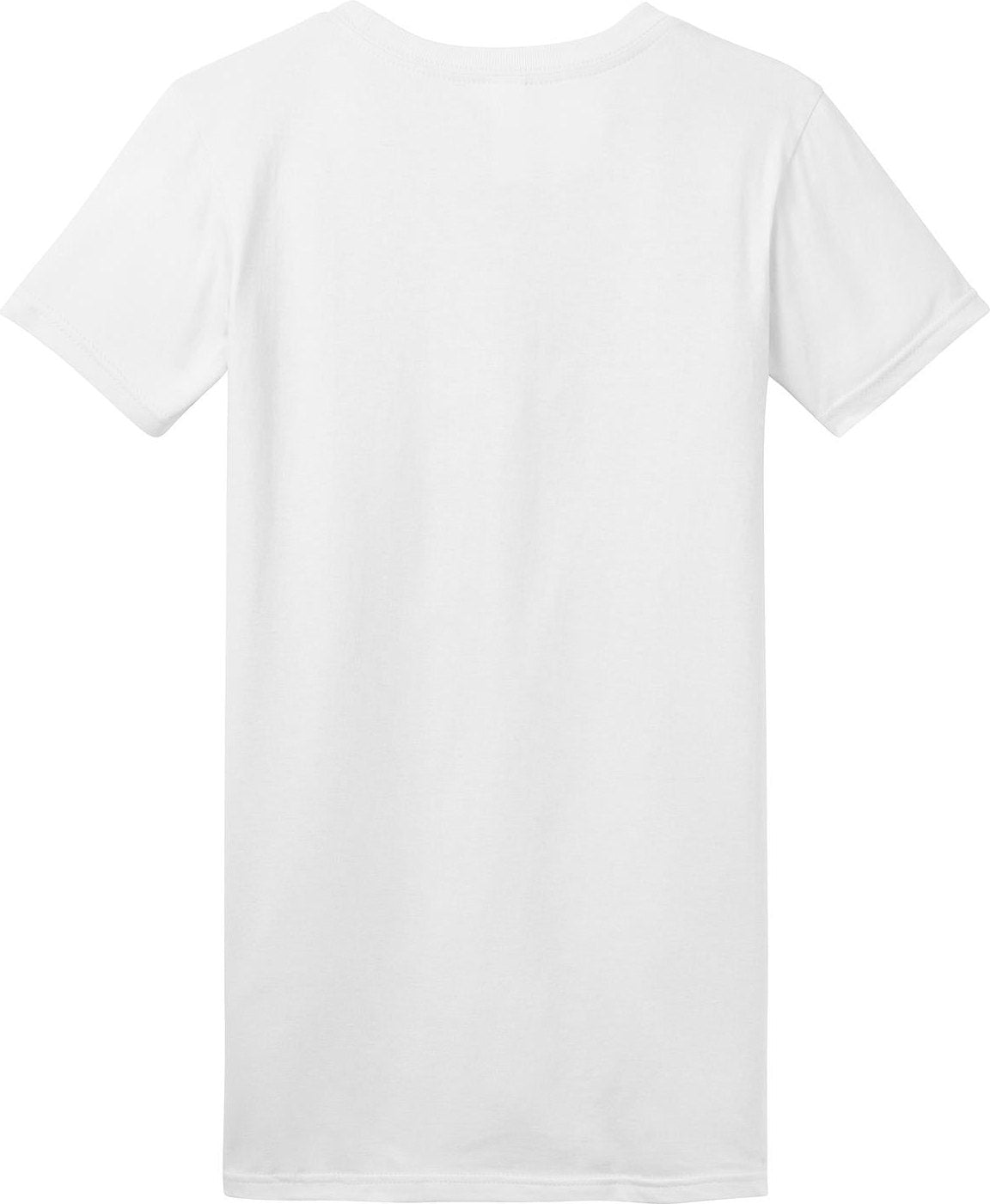 Front View of White District Women's Fitted The Concert Tee DT5001
