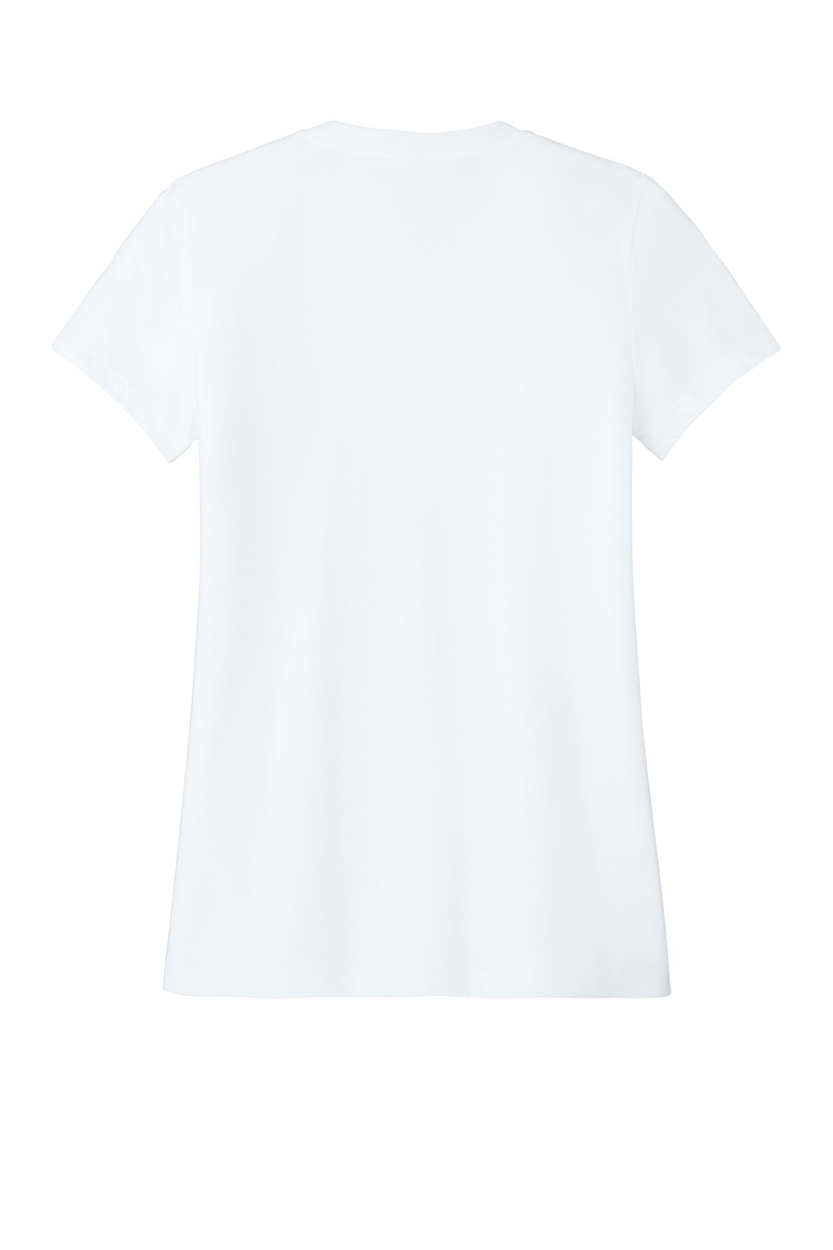 Front View of White District Women's Perfect Blend CVC Tee. DM108L