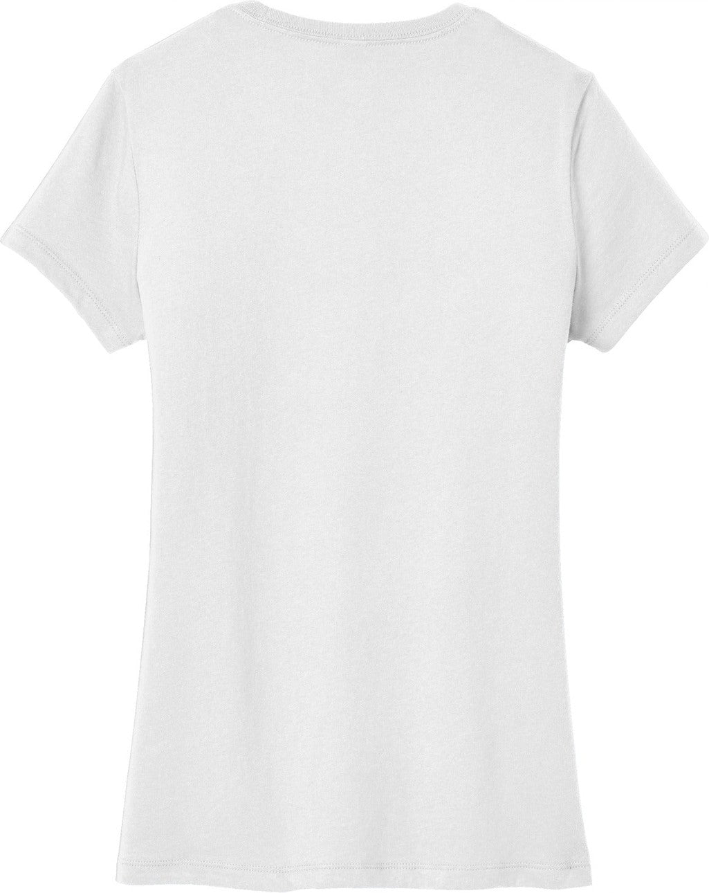 Front View of White District Women's Very Important Tee . DT6002