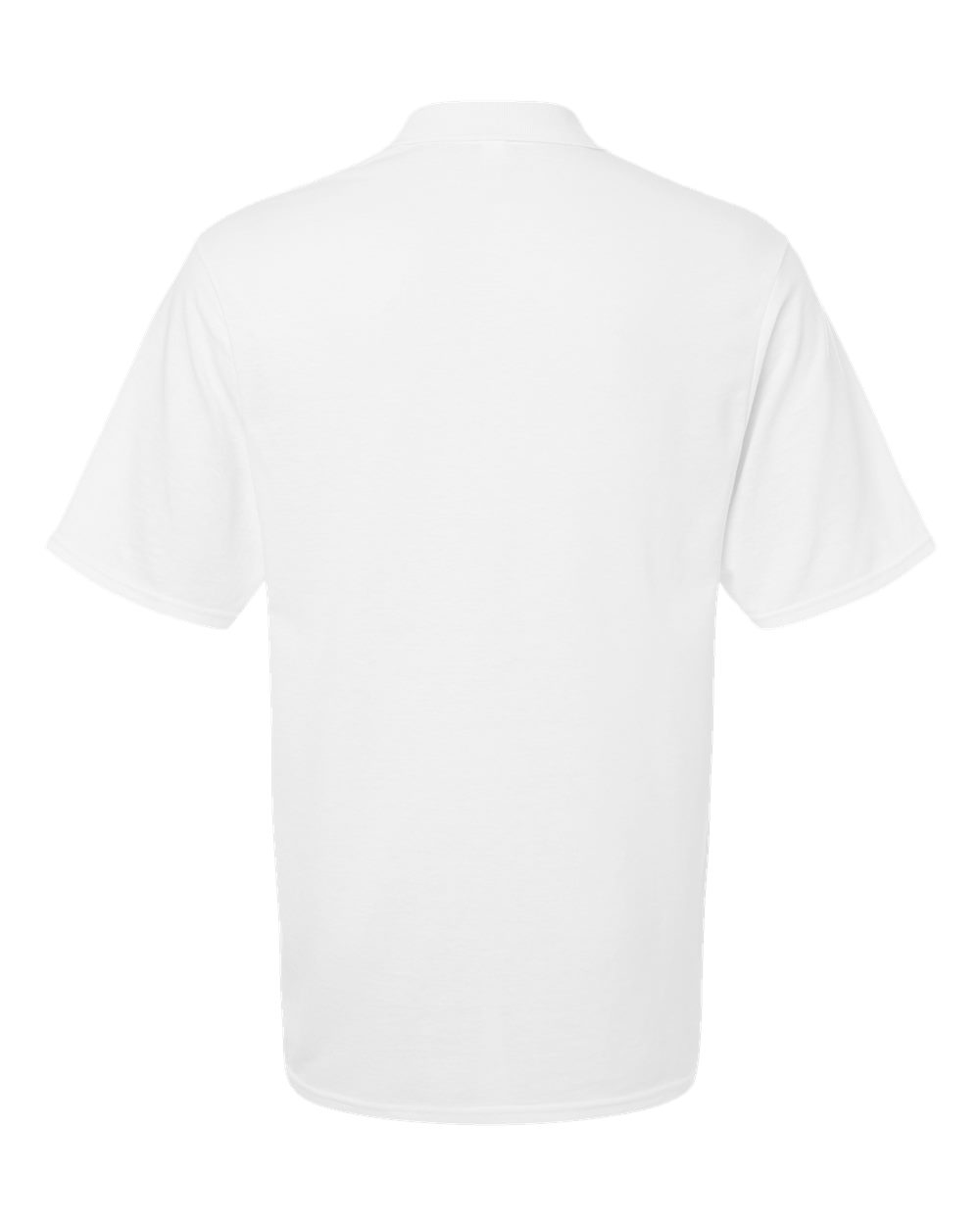 Front View of White Dri-Power® Polo with Pocket - 436MP