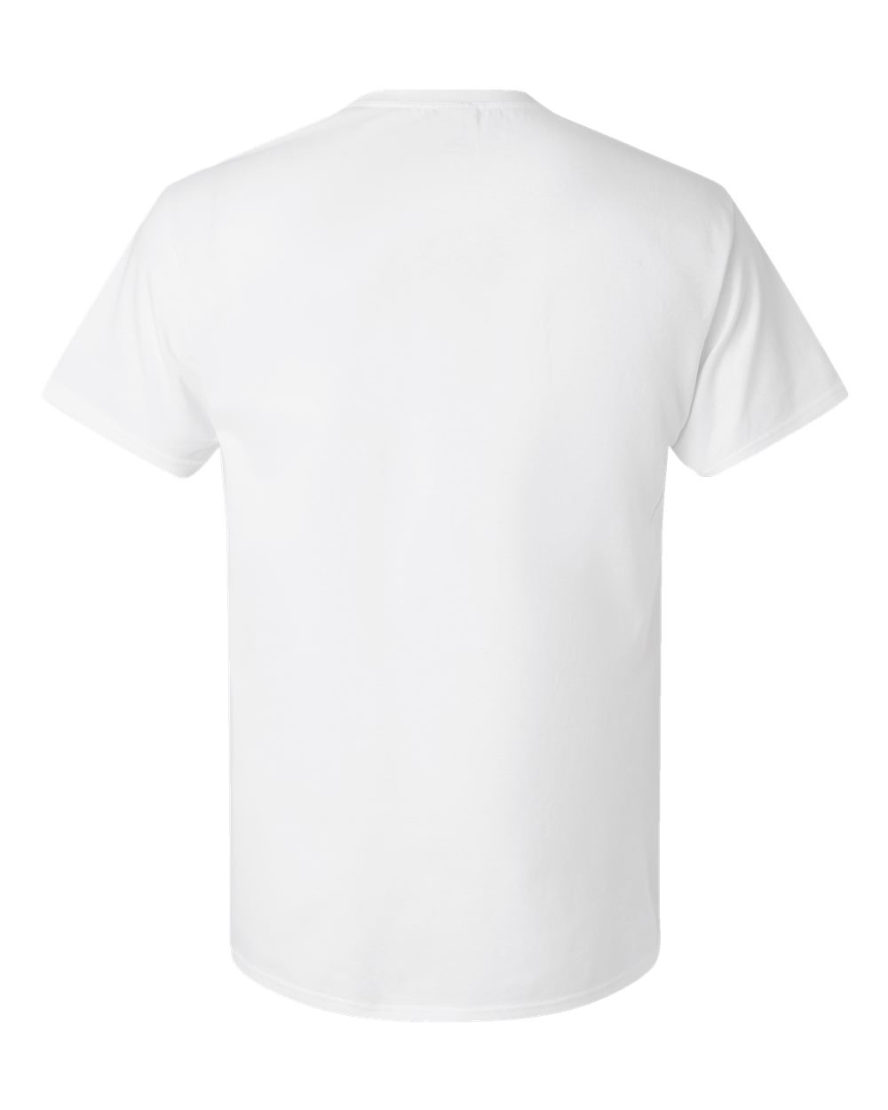 Front View of White Essential-T Pocket T-Shirt - 5290P