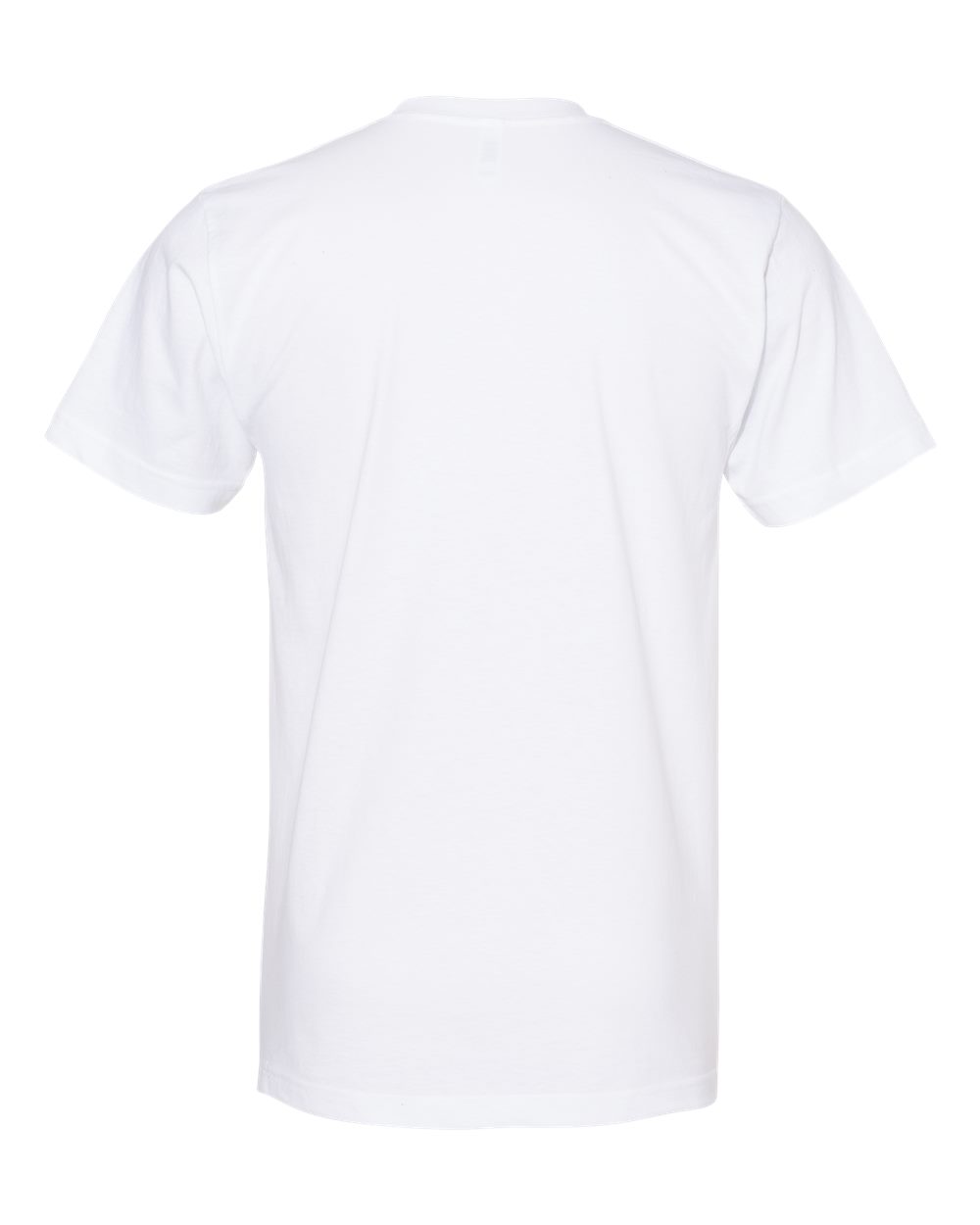 Front View of White Fine Jersey Tee - 2001
