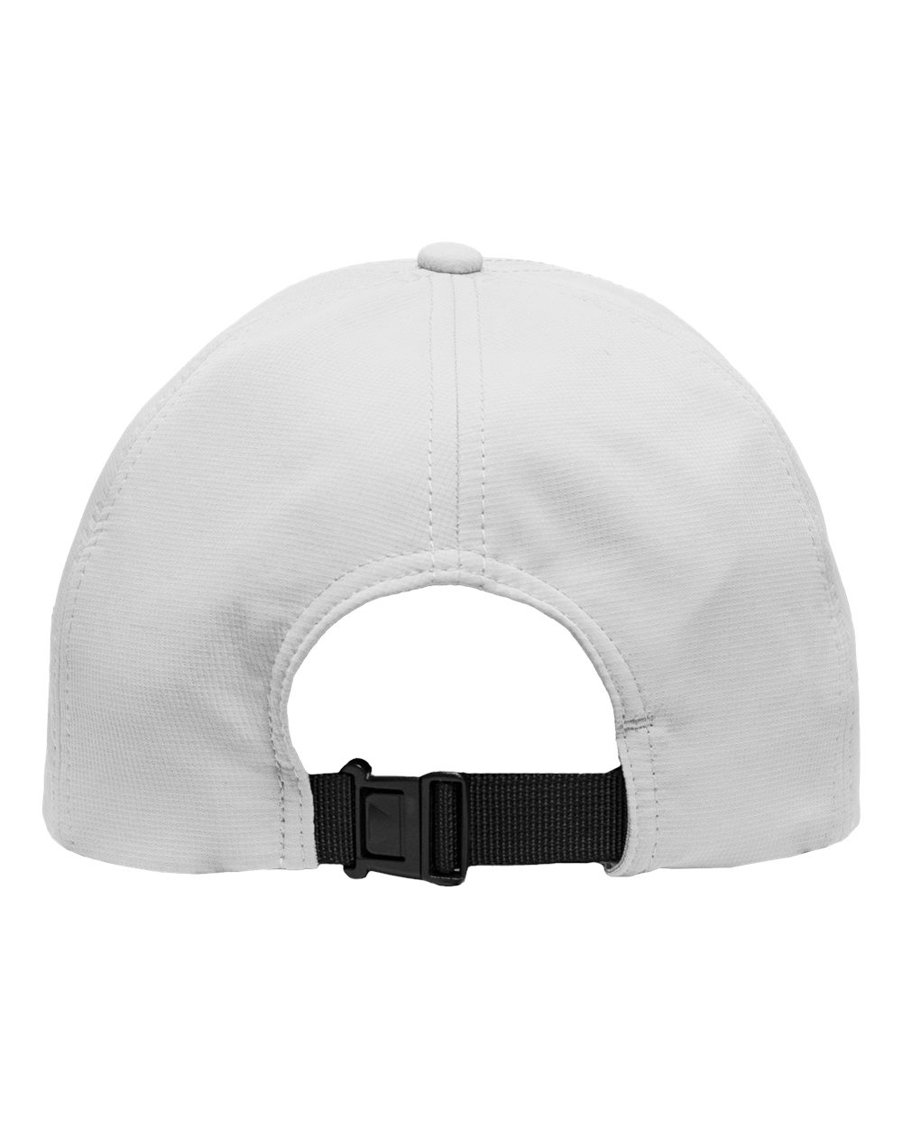 Front View of White Five-Panel Ripstop Cap - SP1200