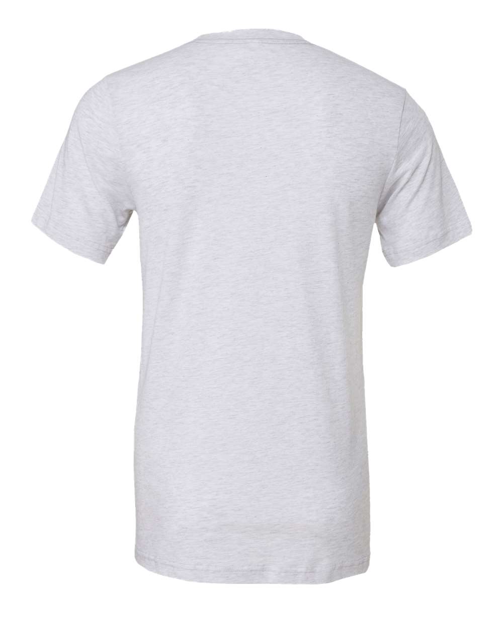 Front View of White Fleck Triblend Triblend Tee - 3413