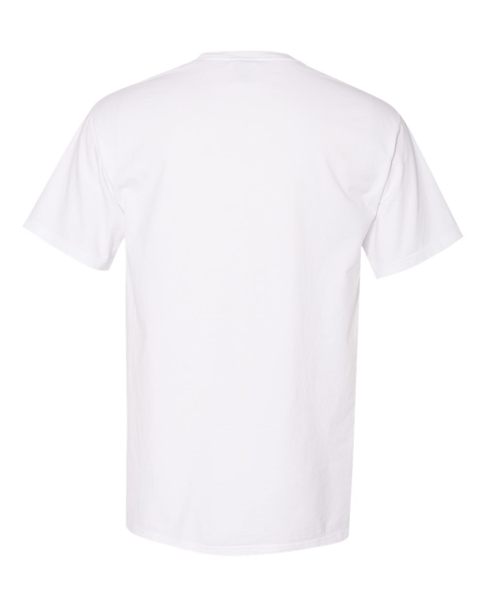 Front View of White Garment-Dyed T-Shirt - GDH100