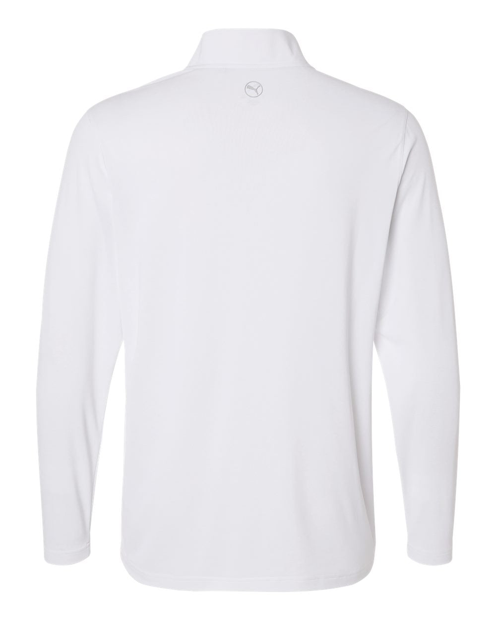Rear View of White Glow Men's Icon 2.0 Quarter-Zip - 631059 plain