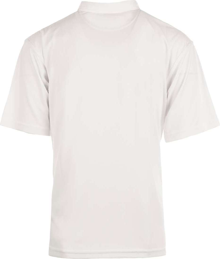 Front View of White Golf Polo - 0101