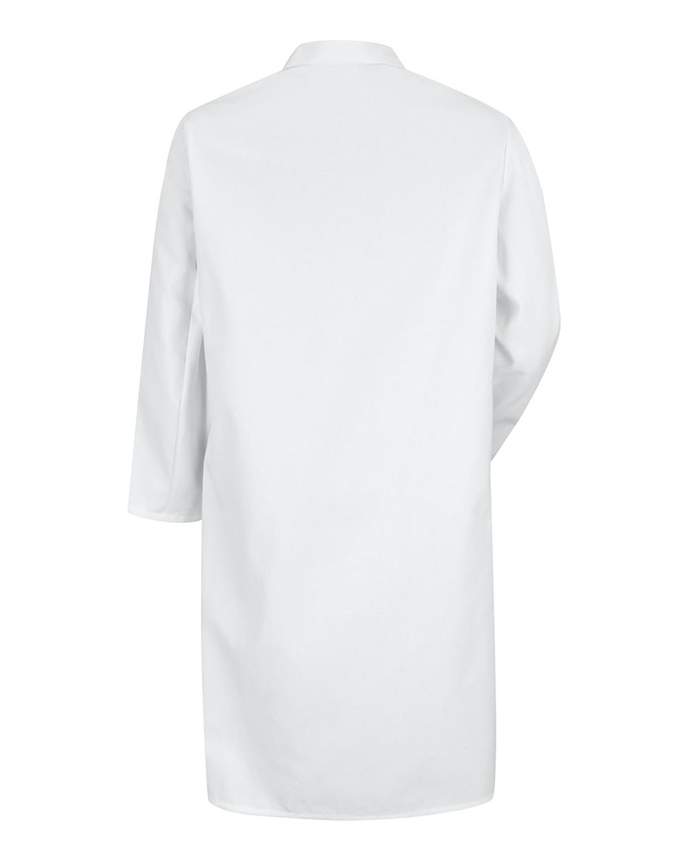 Front View of White Gripper - Front Butcher Frock - Interior Chest Pocket - 4004