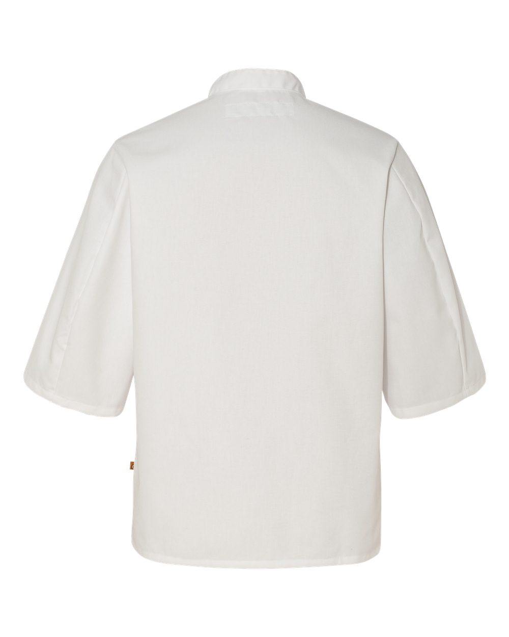Rear View of White Half Sleeve Chef Coat - 0404