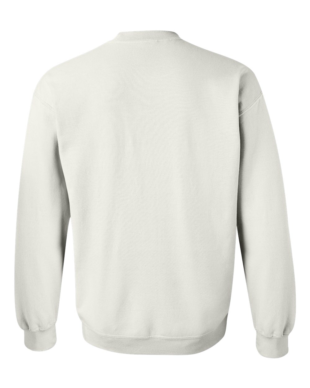Rear View of White Heavy Blend™ Crewneck Sweatshirt - 18000