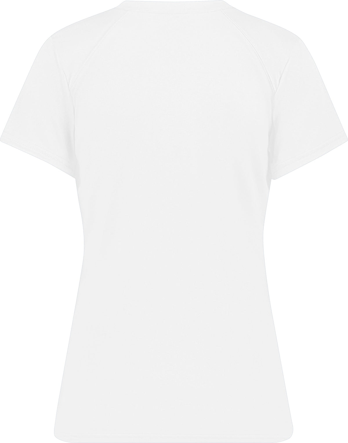 Rear View of WHITE LADIES B-CORE V-NECK TEE