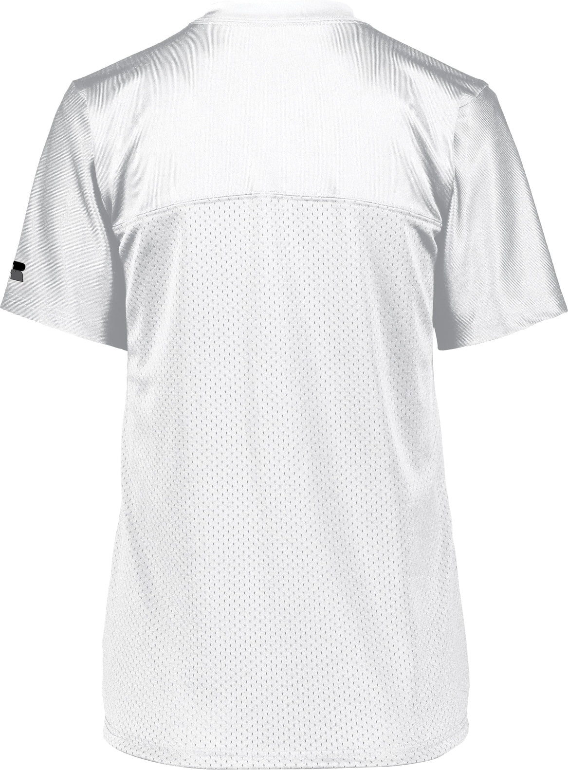Rear View of WHITE LDS SOLID FLAG FOOTBALL JERSEY