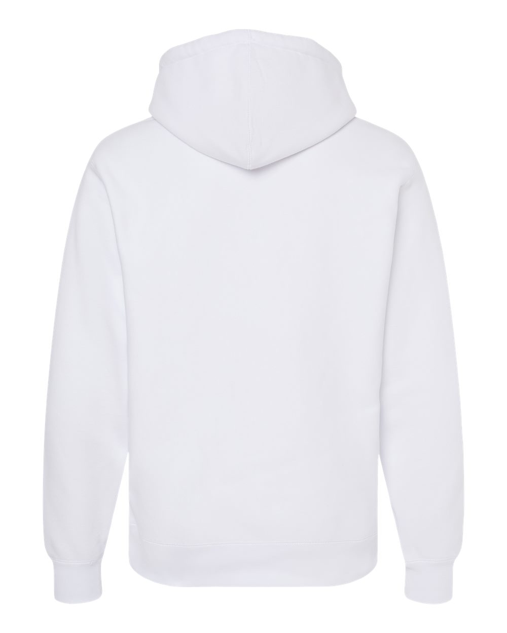 Front View of White Legend - Premium Heavyweight Cross-Grain Hooded Sweatshirt - IND5000P