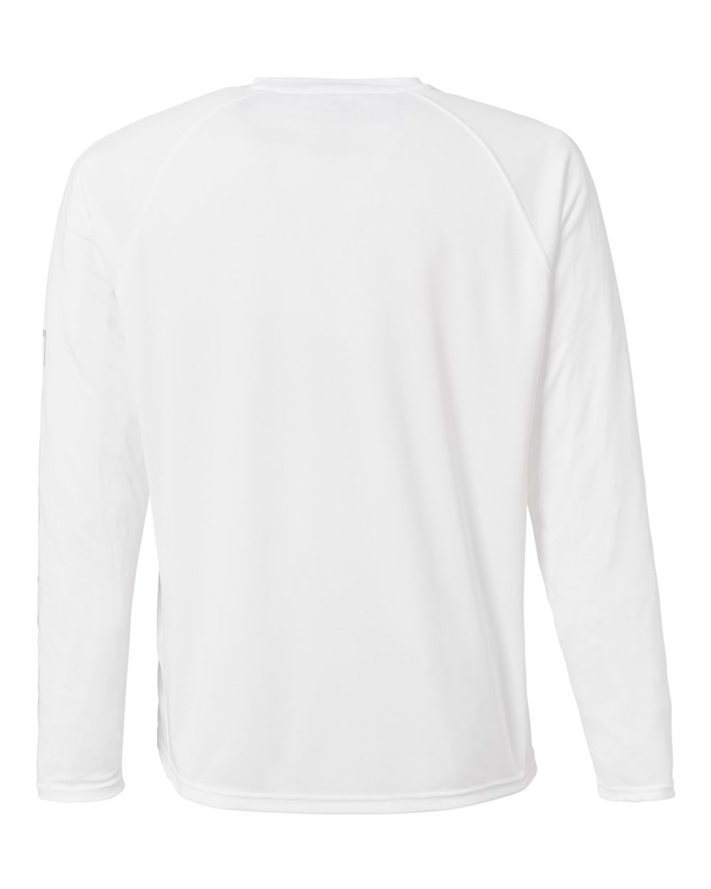 Rear View of White LoPro Pursuit Long Sleeve T-Shirt - H12L009