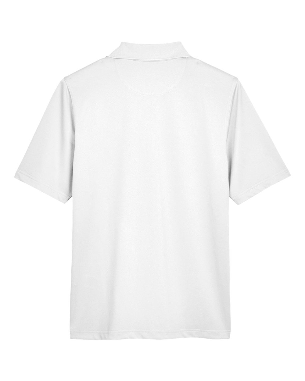 Front View of White Men's Advantage Snag Protection Plus Polo - M348