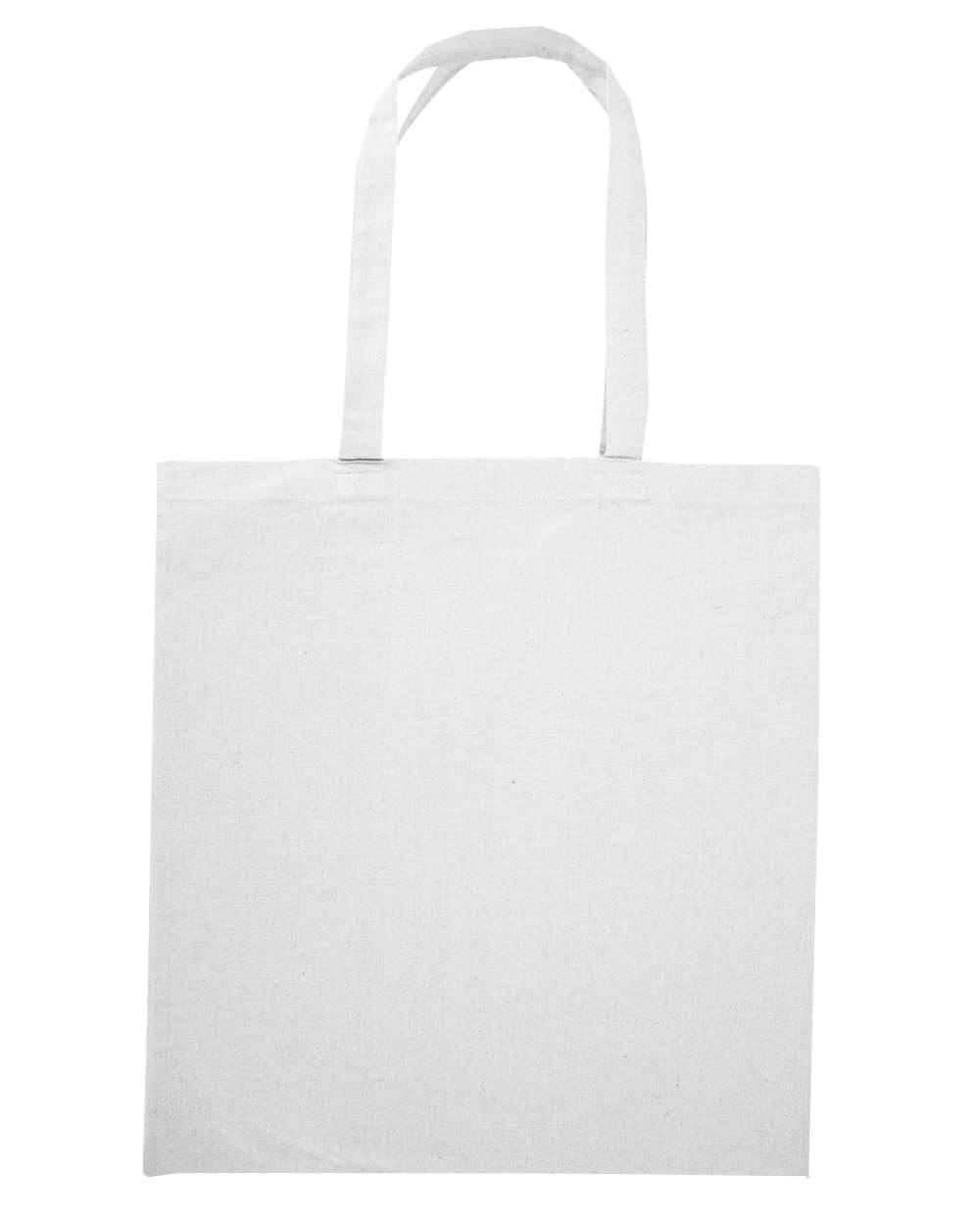 Front View of White Nicole Recycled Tote - 8860R