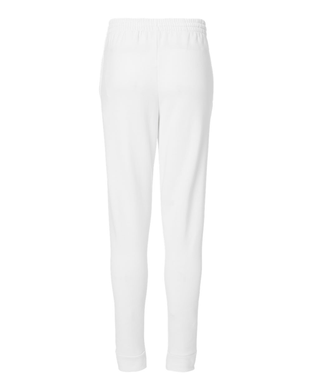 Front View of White Nublend® Joggers - 975MPR