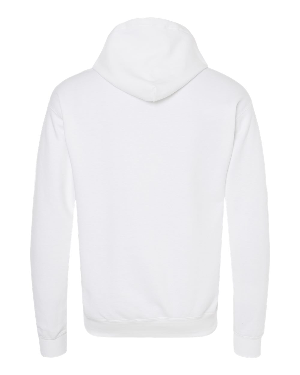 Rear View of White Perfect Sweats Hooded Sweatshirt - RS170