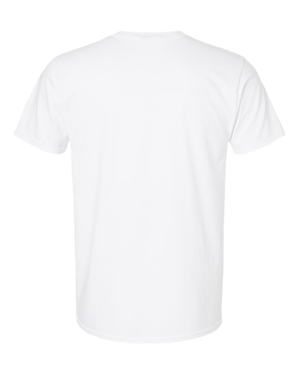 Front View of White Perfect-T DTG T-Shirt - 498PT