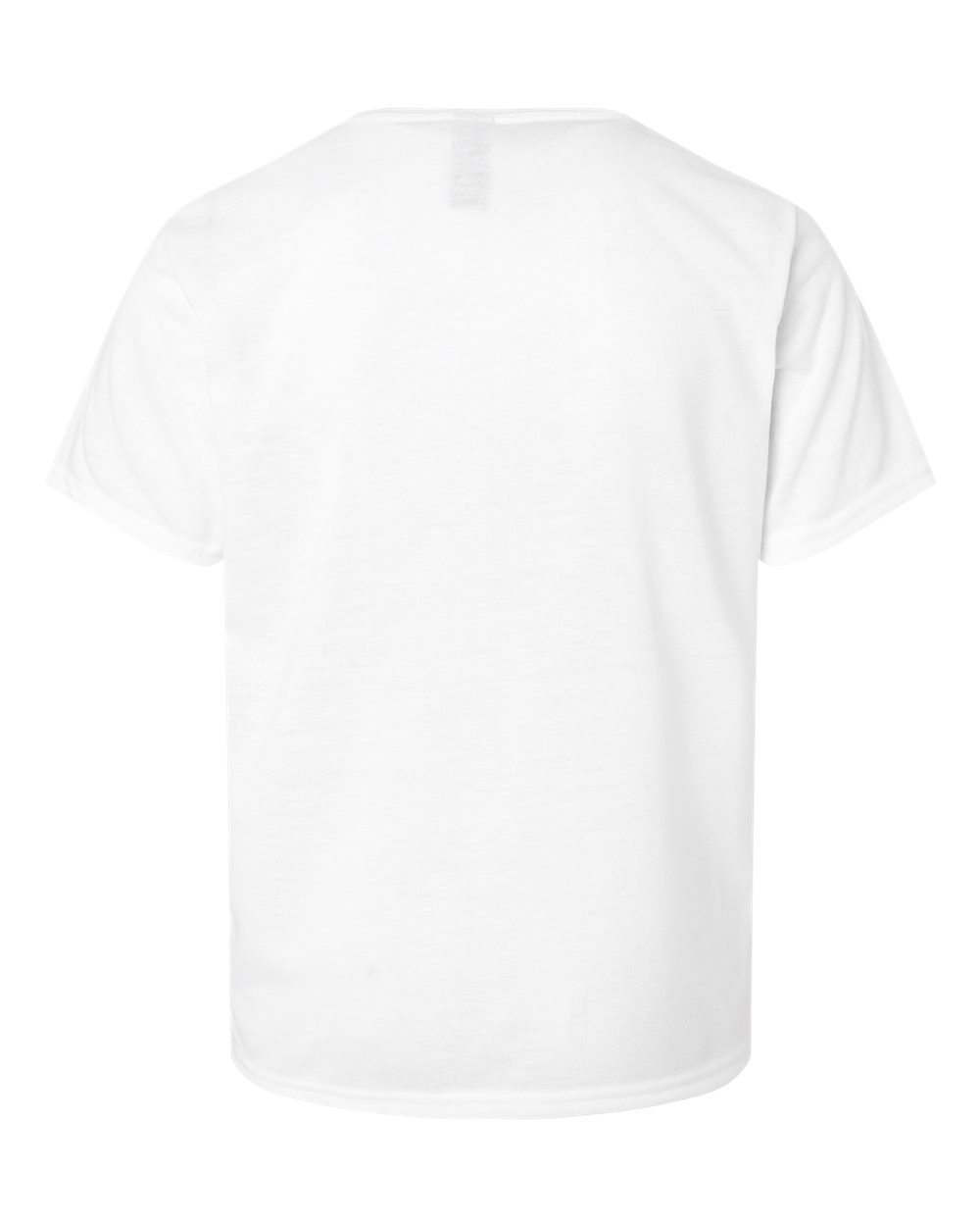 Front View of White Performance® Youth T-Shirt - 42000B