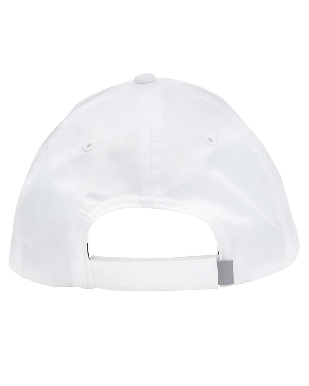 Front View of White Pitch Performance Cap - CE001