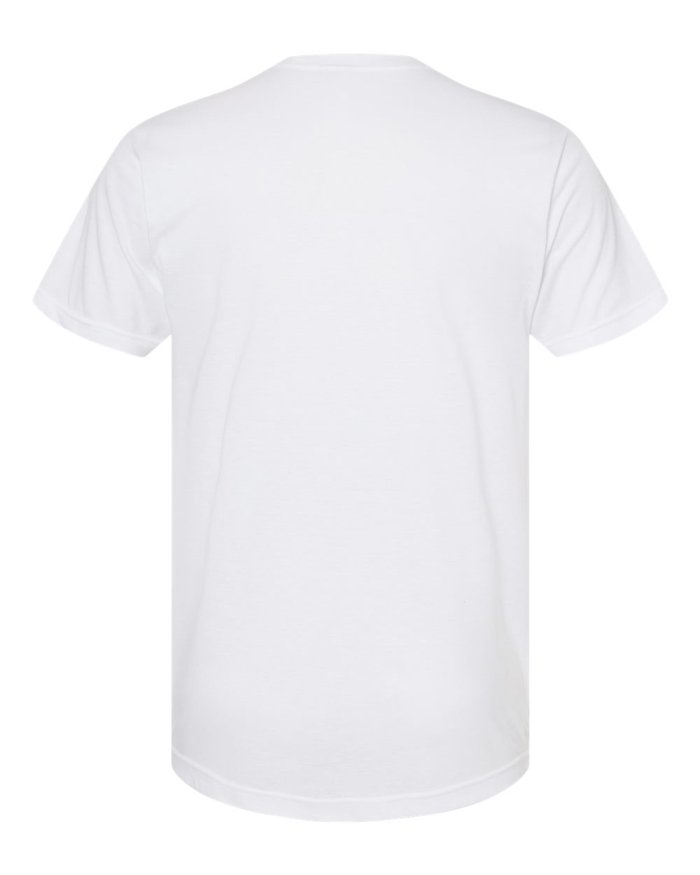 Front View of White Poly-Rich T-Shirt - 241