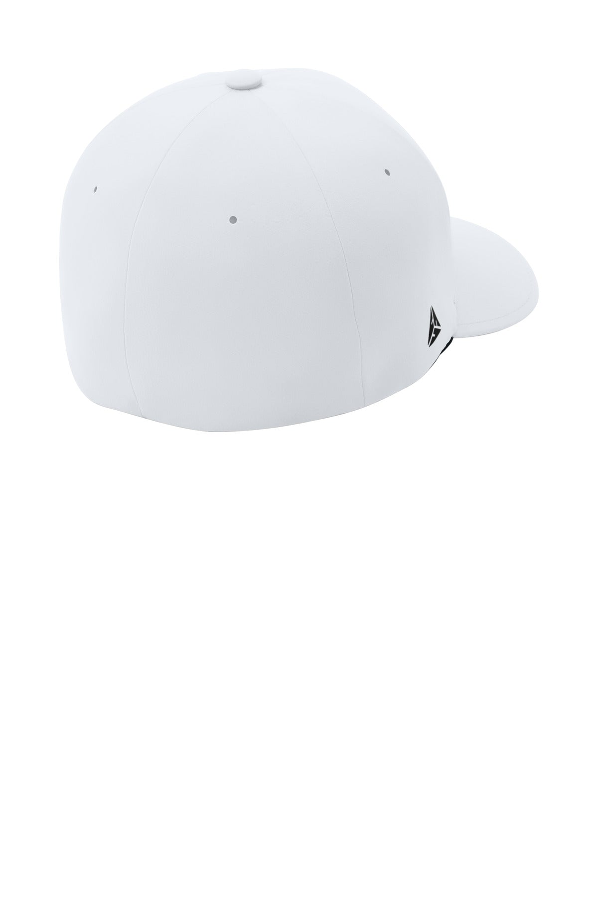 Rear View of White Port Authority Flexfit Delta Cap. C938