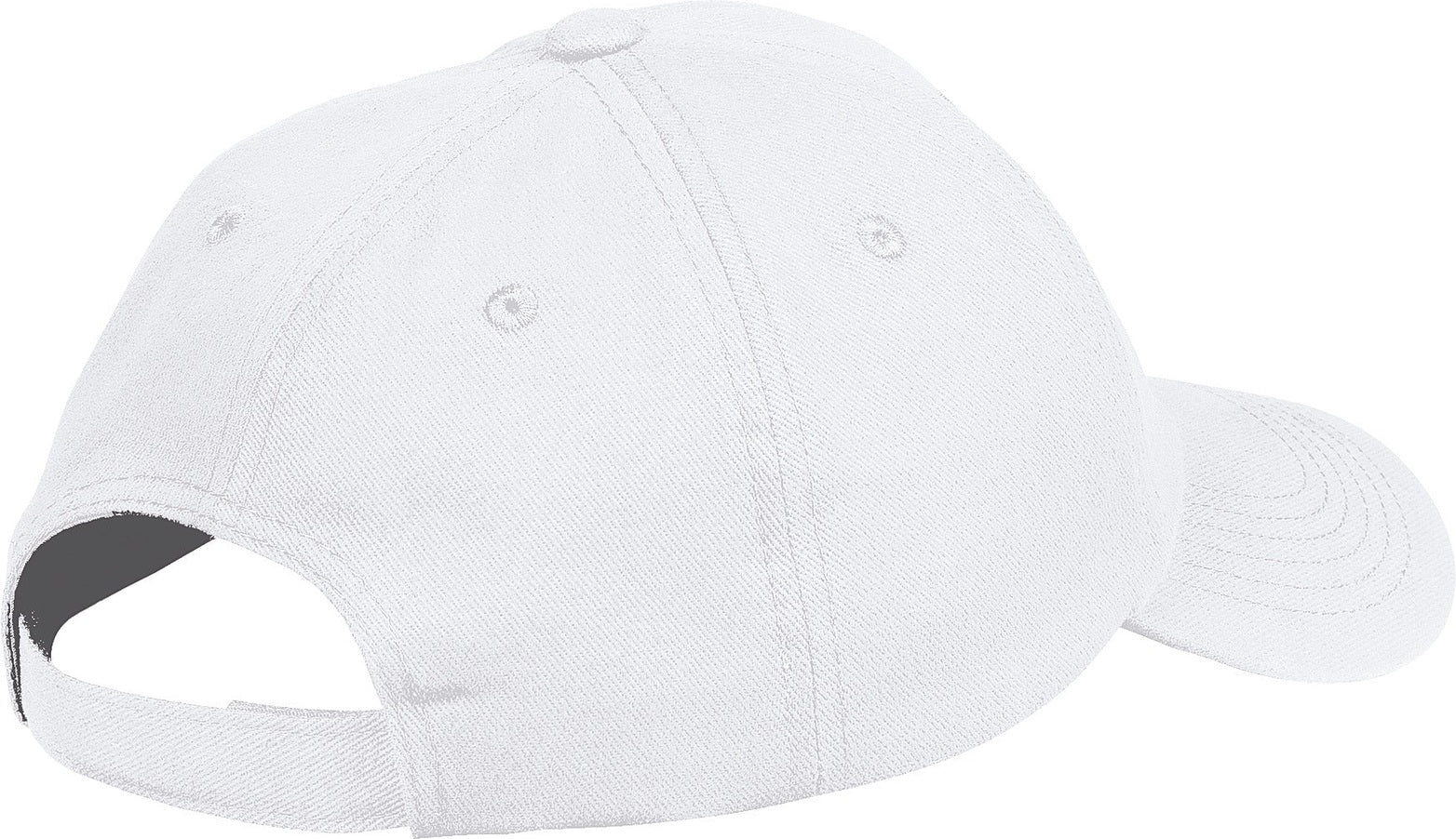 White Port Authority Unstructured Brushed Twill Cap. BTU