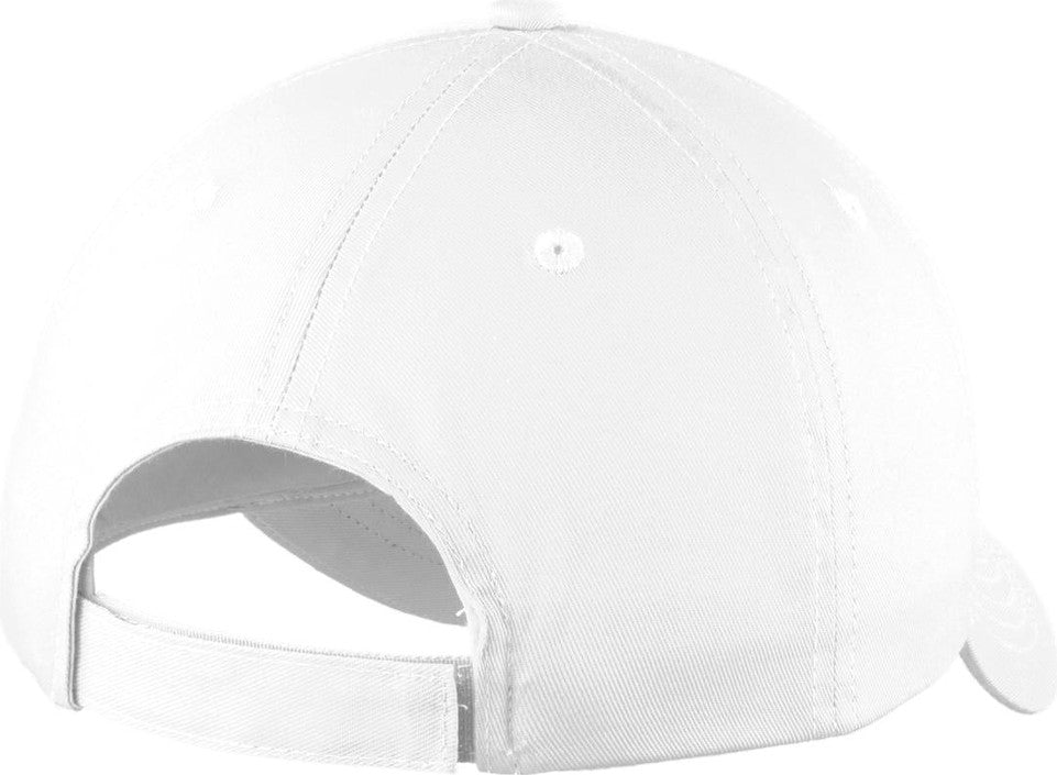 White Port Authority Youth Six-Panel Unstructured Twill Cap. YC914