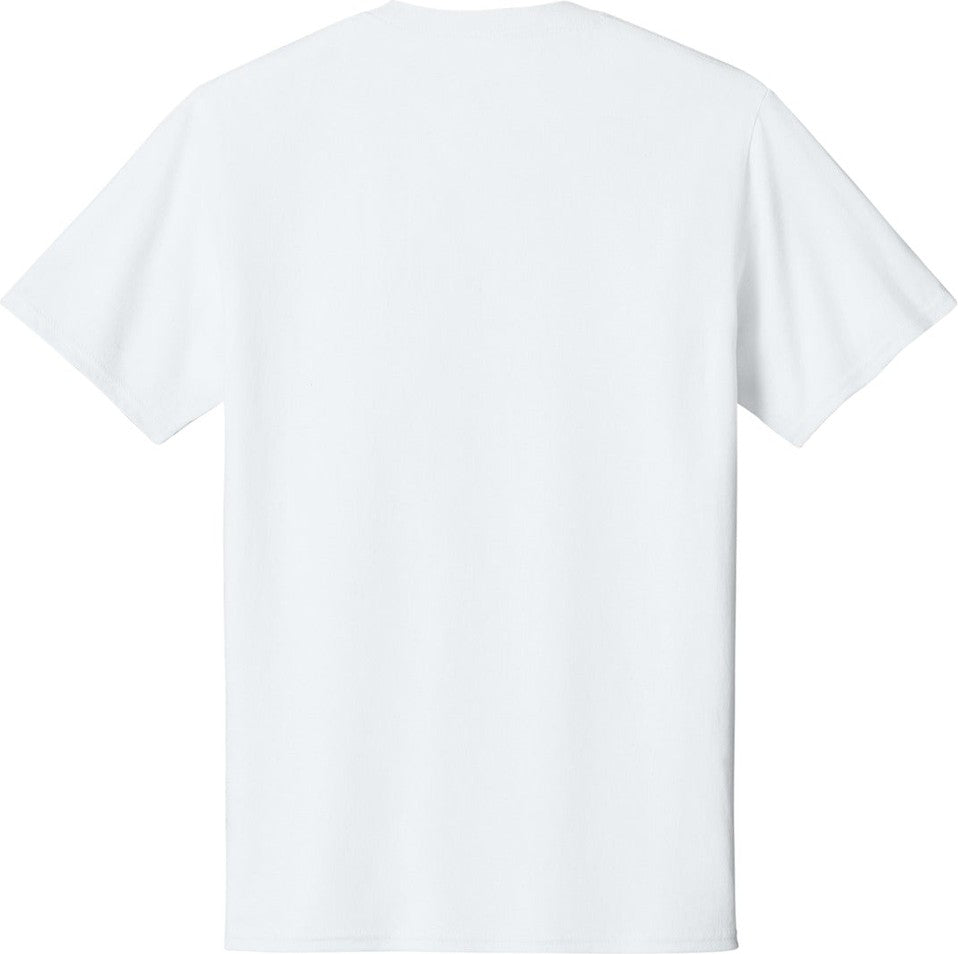 Front View of White Port & Co Tall Core Cotton Tee PC54T