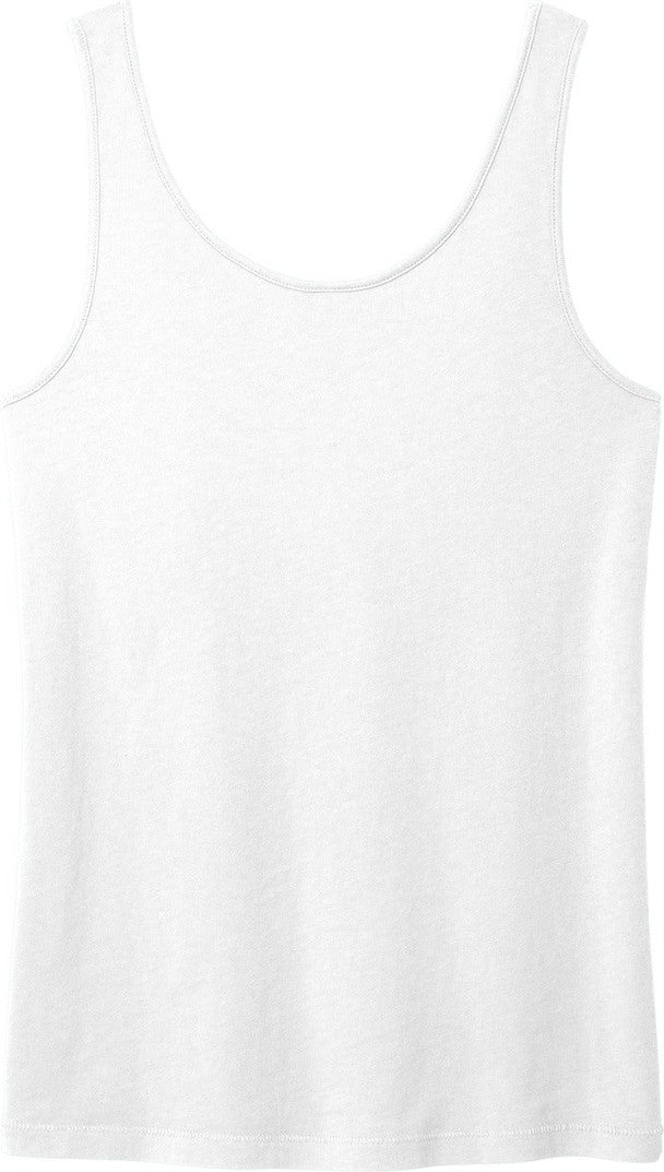 Rear View of White Port & Co Women's Beach Wash Garment-Dyed Tank LPC099TT