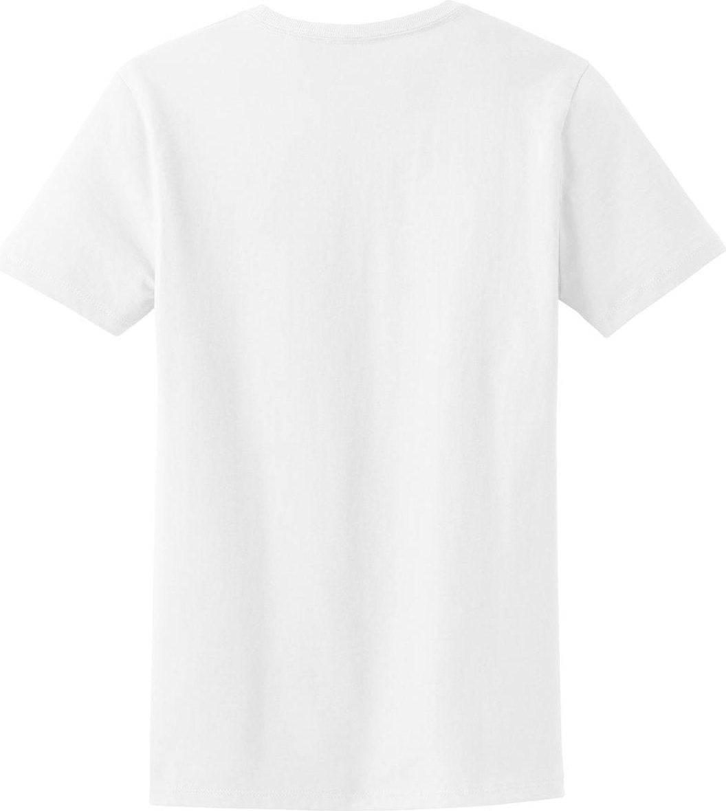 Front View of White Port & Co Women's Essential Tee. LPC61
