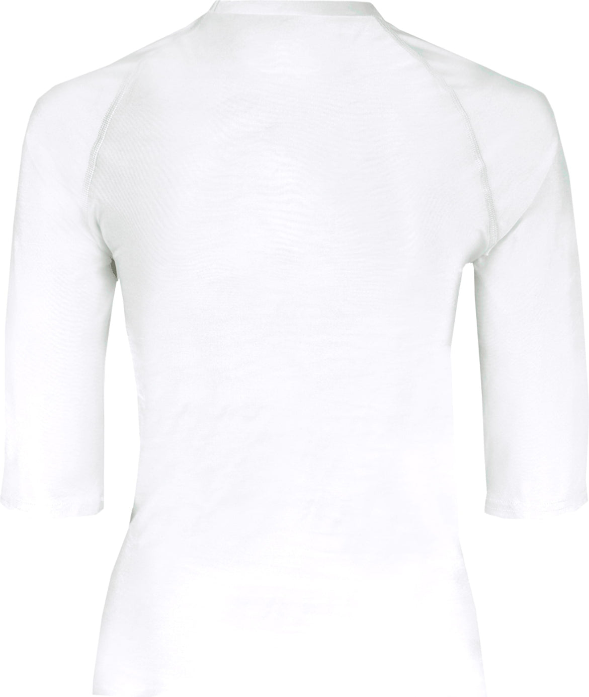 Rear View of WHITE PRO COMPRESSION 1/2 SLEEVE CRE