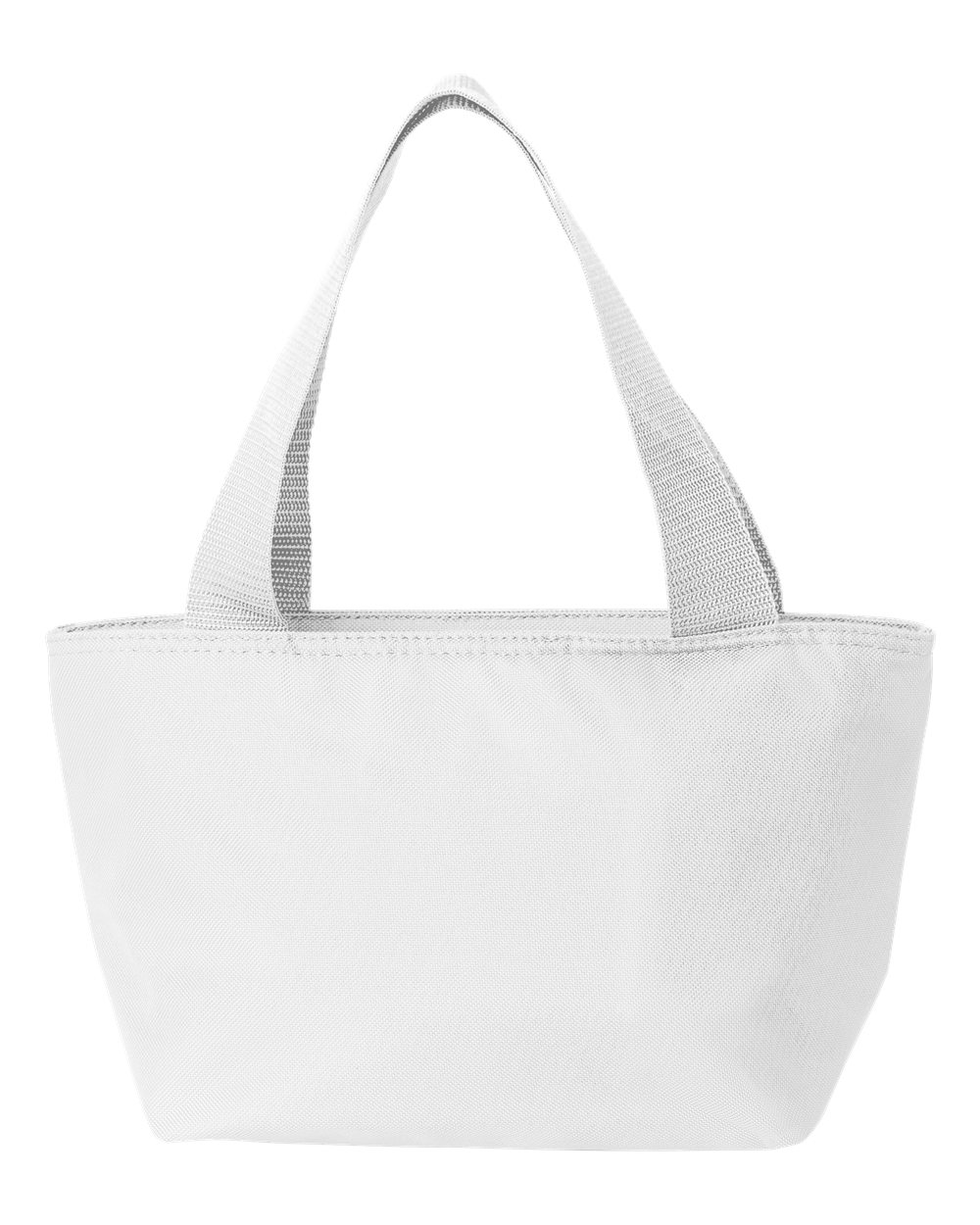 Front View of White Recycled Cooler Bag - 8808