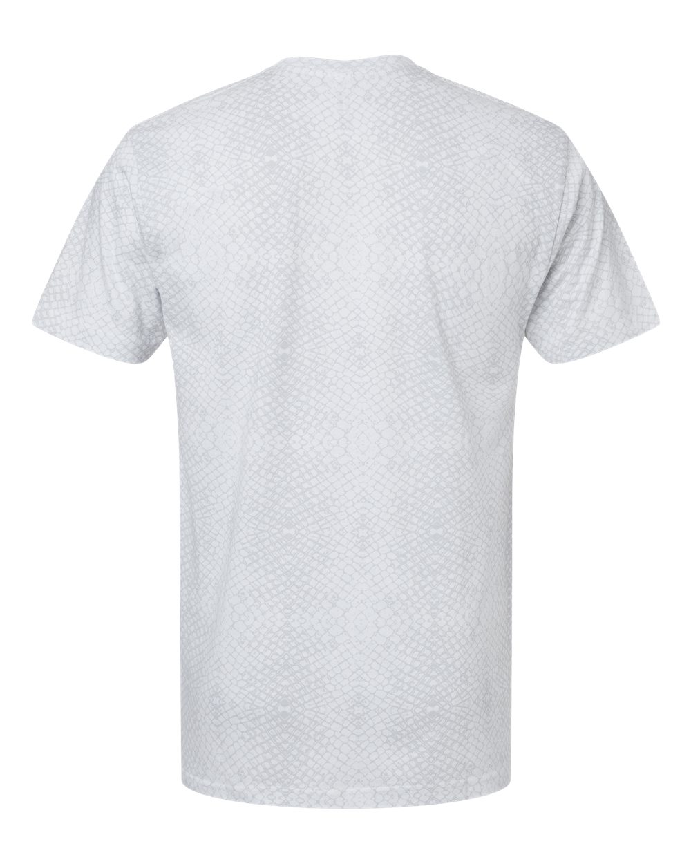 Front View of White Reptile Fine Jersey Tee - 6901