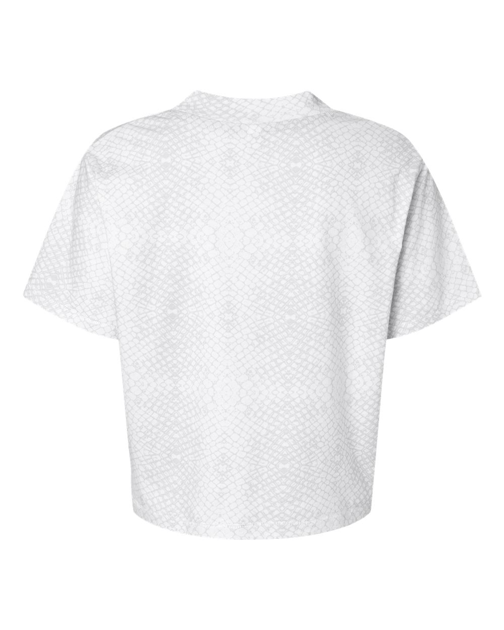 Front View of White Reptile Women's Boxy Tee - 3518