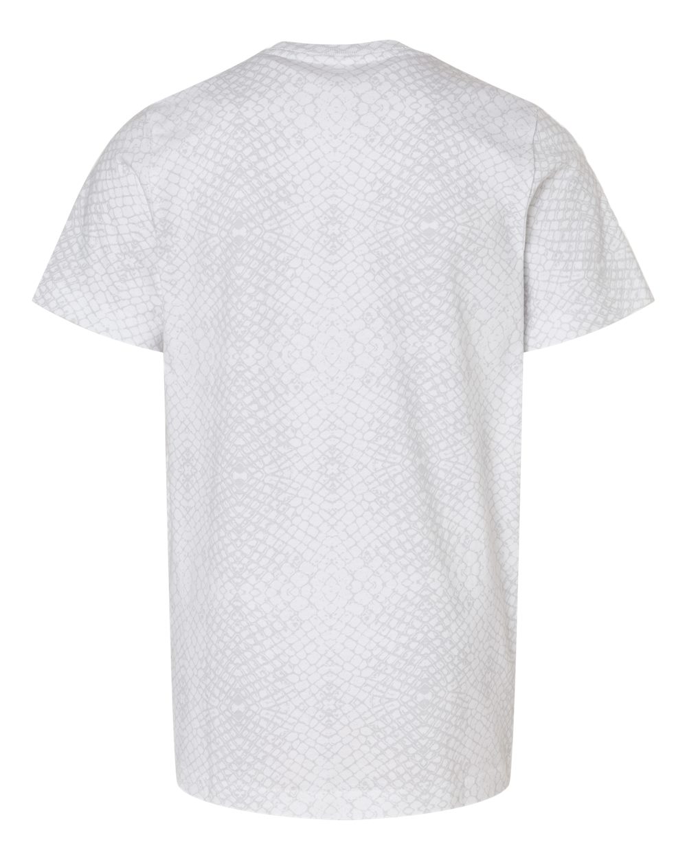 Front View of White Reptile Youth Fine Jersey Tee - 6101
